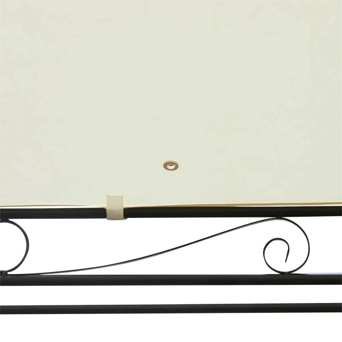 Outsunny Cenador De Jardín 4x3 M Pabellón Con 4 Paredes Laterales Y Techo Con 12 Orificios De Drenaje Marco De Metal Para Reunión Familiar Fiestas Bodas Crema 9 Outsunny Cenador De Jardín 4x3 M Pabellón Con 4 Paredes Laterales Y Techo Con 12 Orificios De Drenaje Marco De Metal Para Reunión Familiar Fiestas Bodas Crema - Imagen 7