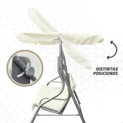 Balancín Para Jardín Marfil C/toldo Inclinable 3 Plazas Aktive 12 Balancín Para Jardín Marfil C/toldo Inclinable 3 Plazas Aktive -OUTSUNNY TIENDA 00d64b15f9fd371be800a419f2381e614f2bc324 3d3c76e6a97e4da1a2b96138a8869ef8