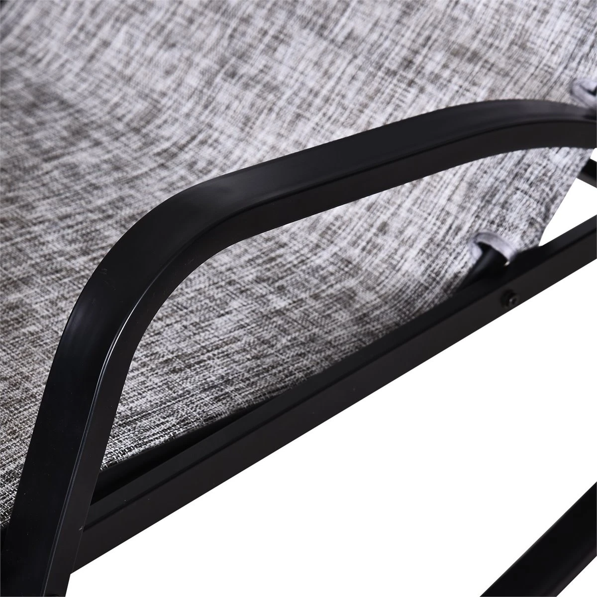 Outsunny Tumbona Mecedora De Exterior Con Respaldo Y Reposapiés Regulables 64x69x108 Cm Gris 7 Outsunny Tumbona Mecedora De Exterior Con Respaldo Y Reposapiés Regulables 64x69x108 Cm Gris - Imagen 5