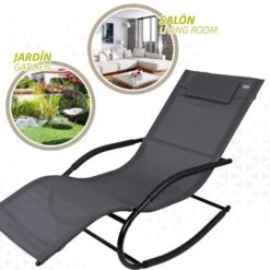 Silla Tumbona Mecedora De Jardín Antracita Con Cojín Aktive 12 Silla Tumbona Mecedora De Jardín Antracita Con Cojín Aktive -OUTSUNNY TIENDA 049f27fe01f8ab57ed02ba33f30fcae5b7090fd0 ebd257b98f8c4205a2e650607d7672a6