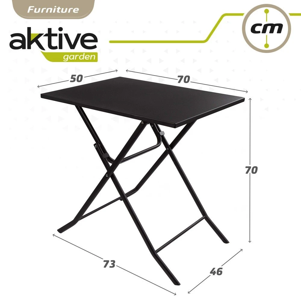 Mesa Cuadrada Plegable Jardín Aktive 8 Mesa Cuadrada Plegable Jardín Aktive - Imagen 6