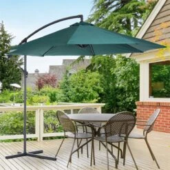 Outsunny Sombrilla De Jardín Ø300x260 Cm Parasol Excéntrico Reclinable Con Manivela Base Cruzada Y Soporte De Acero 8 Varillas Para Terraza Exterior Balcón Verde Oscuro 5 Outsunny Sombrilla De Jardín Ø300x260 Cm Parasol Excéntrico Reclinable Con Manivela Base Cruzada Y Soporte De Acero 8 Varillas Para Terraza Exterior Balcón Verde Oscuro -OUTSUNNY TIENDA 05eb18f8333d36e6f4d3d2723c25e2e49522c828 93919af9067740a8945e51ac0d44a9a2
