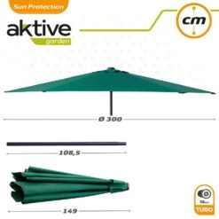 Parasol Hexagonal 300 Cm Color Verde Mástil Aluminio Aktive Garden 14 Parasol Hexagonal 300 Cm Color Verde Mástil Aluminio Aktive Garden -OUTSUNNY TIENDA 06127111a1aeecbc0c75111f8f2792065642f190 44ebc60692dc46dca869f7942d2f4e0e