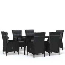 Juego De Comedor De Jardín 7 Piezas Ratán Sintético Negro VidaXL 9 Juego De Comedor De Jardín 7 Piezas Ratán Sintético Negro VidaXL -OUTSUNNY TIENDA 0640d5078e434a3ec78da7fa999bfc71b2d46066 a636fd626f264f21a666bcbebd19d069