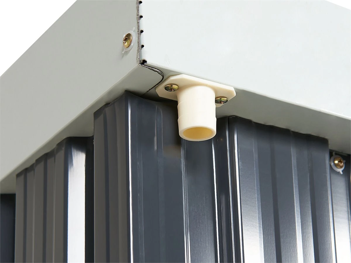 Cobertizo De Jardín De Metal Gris Grafito/blanco Crema 180 Cm UMBRIA 12 Cobertizo De Jardín De Metal Gris Grafito/blanco Crema 180 Cm UMBRIA - Imagen 10