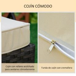 Outsunny Set De 2 Tumbonas De Ratán De Jardín Chaise Longue Con Respaldo Ajustable En 4 Posiciones Cojines Acolchados Y Desenfundables Para Terraza Patio Exterior 192x62,5x58-95 Cm Marrón Y Beige 15 Outsunny Set De 2 Tumbonas De Ratán De Jardín Chaise Longue Con Respaldo Ajustable En 4 Posiciones Cojines Acolchados Y Desenfundables Para Terraza Patio Exterior 192x62,5x58-95 Cm Marrón Y Beige -OUTSUNNY TIENDA 07c7d47e6cd5586a2a0a9692c0bdfca4541e63d0 043e99a9678c47d4970d42ea77a0c3c0