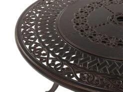 Mesa De Jardín De Metal Marrón Oscuro/beige ⌀ 105 Cm MANFRIA -OUTSUNNY TIENDA 0817d51f63fa0e2d2dc4f843ac9d9393688458c3 336030cb99f147c8b36ffdc2164ddb31