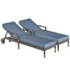 Outsunny Conjunto De 2 Tumbonas De Ratán De Jardín Con Cojines Acolchados Respaldo Ajustable En 5 Posiciones 2 Ruedas Y Tela Extraíble Lavable 67x196x51 Cm Gris 2 Outsunny Conjunto De 2 Tumbonas De Ratán De Jardín Con Cojines Acolchados Respaldo Ajustable En 5 Posiciones 2 Ruedas Y Tela Extraíble Lavable 67x196x51 Cm Gris -OUTSUNNY TIENDA 0824442f6098f17b729c081a3c58b4a7befc230d fdf1ed63e6b848ca8bae2149934509d1