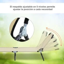 Outsunny Tumbona Plegable Reclinable Con Ángulo Ajustable De 5 Posiciones Para Jardín Exterior Piscina Terraza Camping Carga 120 Kg 190x56x28 Cm Beige 17 Outsunny Tumbona Plegable Reclinable Con Ángulo Ajustable De 5 Posiciones Para Jardín Exterior Piscina Terraza Camping Carga 120 Kg 190x56x28 Cm Beige -OUTSUNNY TIENDA 0b94b80e6bc59d5056abd7f287e00a9c7383abb3 3ba38ace2c154bc7af6c1b78bf7234f8