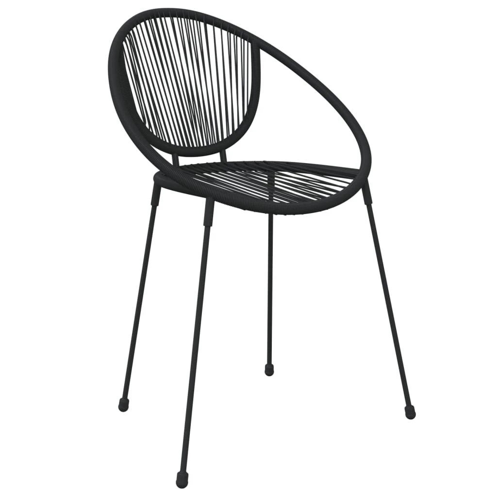 Juego De Comedor De Jardín 5 Piezas Ratán PVC Negro VidaXL 7 Juego De Comedor De Jardín 5 Piezas Ratán PVC Negro VidaXL - Imagen 5