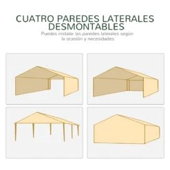 Outsunny Gazebo De Jardín 6x3m Pabellón Con 6 Paredes De Malla Extraíbles Cremallera Y Techo Estilo Catedral Para Fiestas Eventos Reuniones Blanco 17 Outsunny Gazebo De Jardín 6x3m Pabellón Con 6 Paredes De Malla Extraíbles Cremallera Y Techo Estilo Catedral Para Fiestas Eventos Reuniones Blanco -OUTSUNNY TIENDA 0e55d232048c6a8d4f714c6cac3f68efdc2c231e 532601d2944c43b3bc01b50d58e8fc98