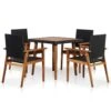 Set De Comedor De Jardín 5 Pzas Ratán Sintético Negro Y Marrón VidaXL 1 Set De Comedor De Jardín 5 Pzas Ratán Sintético Negro Y Marrón VidaXL -OUTSUNNY TIENDA 0ed87f857ad19e0fe4bee37783b7798a7eab6450 1eba71eff5154b6ab34637696f1435e5