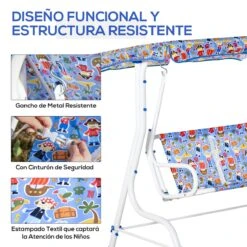 Outsunny Columpio Balancín De Jardín Infantil 2 Plazas Para Niños De +3 Años Con Toldo Ajustable En Ángulo Para Terraza Balcón Carga Máx. 60 Kg 110x70x110 Cm Azul 13 Outsunny Columpio Balancín De Jardín Infantil 2 Plazas Para Niños De +3 Años Con Toldo Ajustable En Ángulo Para Terraza Balcón Carga Máx. 60 Kg 110x70x110 Cm Azul -OUTSUNNY TIENDA 0eff9676b3cebe9624871fe3d7ae4affa79cc66b 57cbc242c4364fd58c26cf7bbcf9bb52