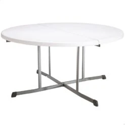 Mesa Redonda Plegable Blanco LIFETIME Ø152 X 75,5 Cm