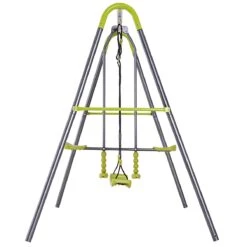 HOMCOM Set De Columpio Infantil Al Aire Libre Con Columpio Y Balancín Doble Plaza Juguetes Exterior Adecuado Para +3 Años 245x138x180cm Verde Y Gris 19 HOMCOM Set De Columpio Infantil Al Aire Libre Con Columpio Y Balancín Doble Plaza Juguetes Exterior Adecuado Para +3 Años 245x138x180cm Verde Y Gris -OUTSUNNY TIENDA 101bfe4dfcf6c7fb924d822e3b9bd85c697da85d 4befa299e3ab47f3981ba0f551a11286