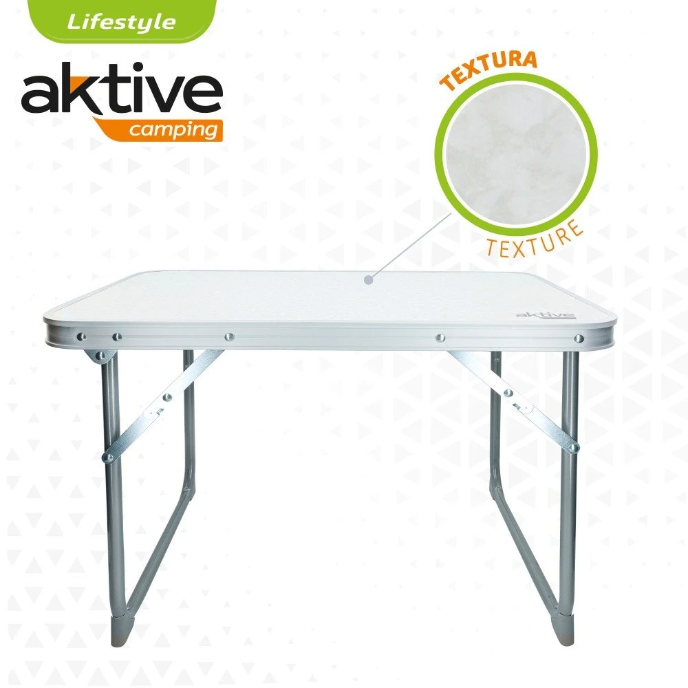 Mesa Plegable Baja Aktive Camping Blanca 5 Mesa Plegable Baja Aktive Camping Blanca - Imagen 3