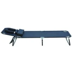 Outsunny Tumbona Plegable Con Respaldo Ajustable En 4 Posiciones Tumbona De Jardín Con Almohada Marco De Acero Y Tela Oxford Para Camping Playa Terraza 190x56x28 Cm Negro -OUTSUNNY TIENDA 12198746911ee3305edf57fa3f84f943f162974a c2f6e924c24a48259c02cb9c881d4d18