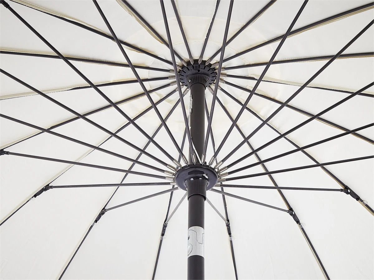 Sombrilla De Poliéster Beige Claro/negro 255 Cm BAIA 9 Sombrilla De Poliéster Beige Claro/negro 255 Cm BAIA - Imagen 7