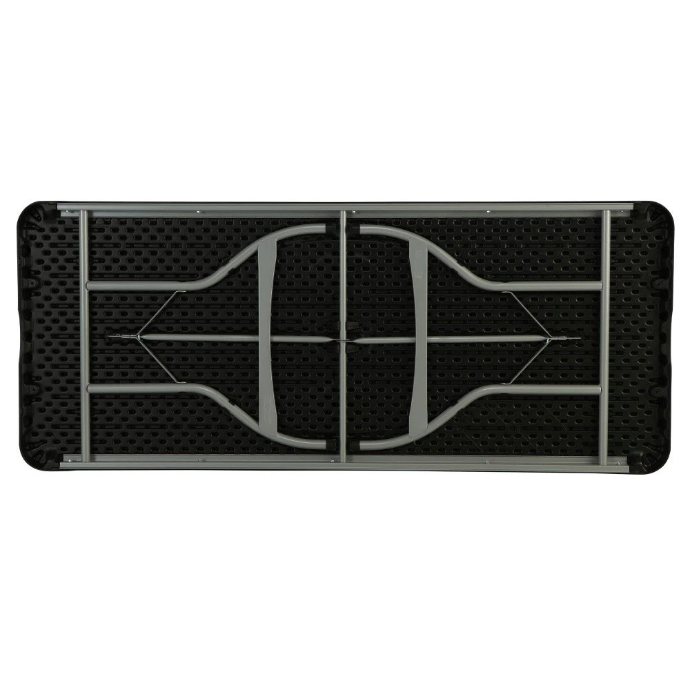 Mesa Rectangular Patas Plegables Negro LIFETIME 182 X 76 X 73,5 Cm 4 Mesa Rectangular Patas Plegables Negro LIFETIME 182 X 76 X 73,5 Cm - Imagen 2