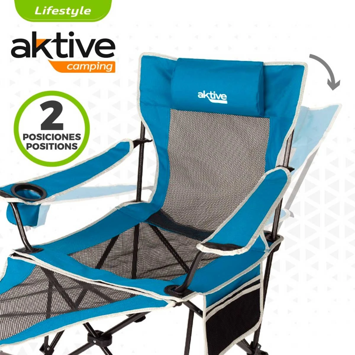 Hamaca Silla Aktive Azul 152 X 75 X 54 Cm 4 Hamaca Silla Aktive Azul 152 X 75 X 54 Cm - Imagen 2