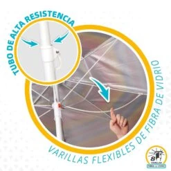 Sombrilla Playa Antiviento 220 Cm Con Protección UV50 Aktive Beach 14 Sombrilla Playa Antiviento 220 Cm Con Protección UV50 Aktive Beach -OUTSUNNY TIENDA 15252ca07deb014c65d0e1564628b4a104f4f074 f6e42a3148cc4a368db490b01f65cece