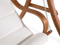 Columpio De Madera De Alerce Oscura/beige Crema APRILIA -OUTSUNNY TIENDA 159e46e6e85209244e1b776fa14b08369db764b3 82a8bef9b108499ea98c2489a42d9a3d