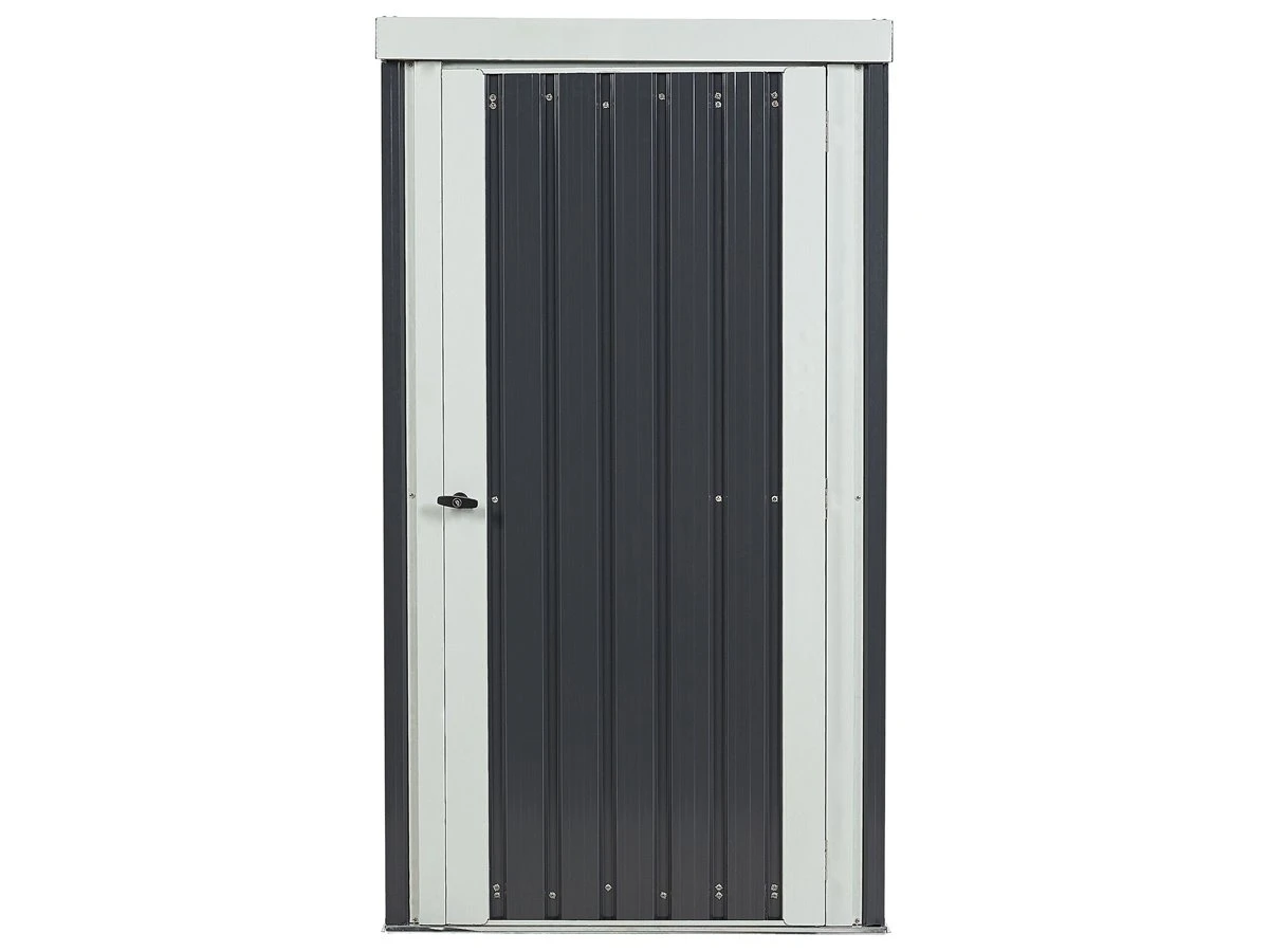 Cobertizo De Jardín De Metal Gris Grafito/blanco Crema 180 Cm UMBRIA 9 Cobertizo De Jardín De Metal Gris Grafito/blanco Crema 180 Cm UMBRIA - Imagen 7