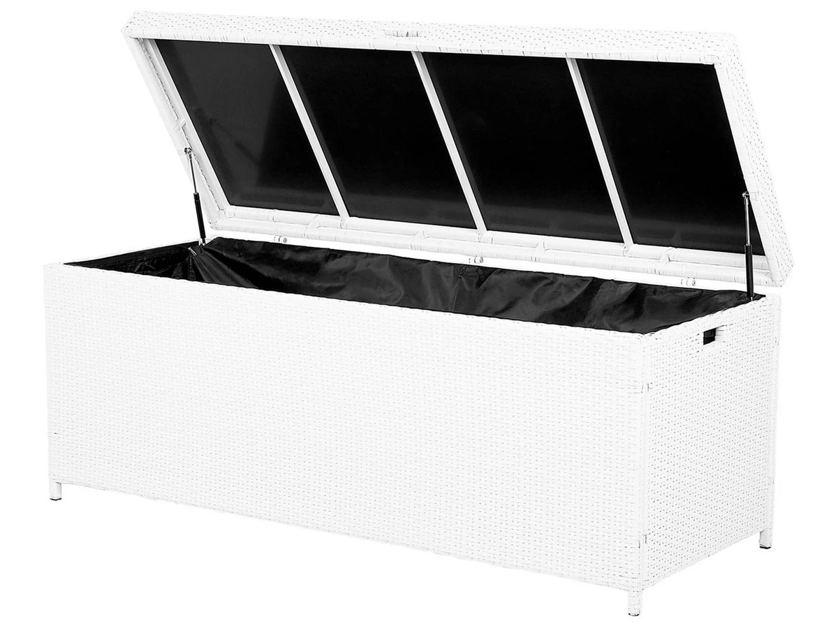 Arcón De Ratán Blanco 158 X 63 Cm MODENA 4 Arcón De Ratán Blanco 158 X 63 Cm MODENA - Imagen 2