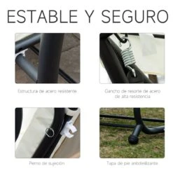 Outsunny Columpio Balancín Jardín 3 Plazas Convertible En Cama Techo Parasol Regulable Bandeja Para Bebida Terrza Balcón Exterior Carga Máx. 340kg Acero 200x120x164cm Beige 16 Outsunny Columpio Balancín Jardín 3 Plazas Convertible En Cama Techo Parasol Regulable Bandeja Para Bebida Terrza Balcón Exterior Carga Máx. 340kg Acero 200x120x164cm Beige -OUTSUNNY TIENDA 16a008a94f4392601815b09b8d1cd36cb1dffa99 b7ce63fabb9f4d3cb0d74d4155d332f3