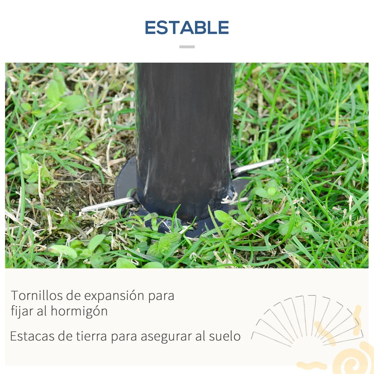 Outsunny Cenador De Jardín Hexágono 4x4 M Pabellón Exterior Con Doble Techo De Ventilación Y 6 Mosquiteras Con Cremallera Para Fiestas Balcón Patio Caqui 8 Outsunny Cenador De Jardín Hexágono 4x4 M Pabellón Exterior Con Doble Techo De Ventilación Y 6 Mosquiteras Con Cremallera Para Fiestas Balcón Patio Caqui - Imagen 6