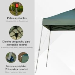 Outsunny Cenador Plegable 3x3m Portátil De Jardín Con Bolsa De Transporte Con Ruedas Acero Para Exterior Fiestas Camping Verde 17 Outsunny Cenador Plegable 3x3m Portátil De Jardín Con Bolsa De Transporte Con Ruedas Acero Para Exterior Fiestas Camping Verde -OUTSUNNY TIENDA 182e53078a69acc999b5aec993d87c76c3885adc 32b590e678f64606abf25a63fefc081a