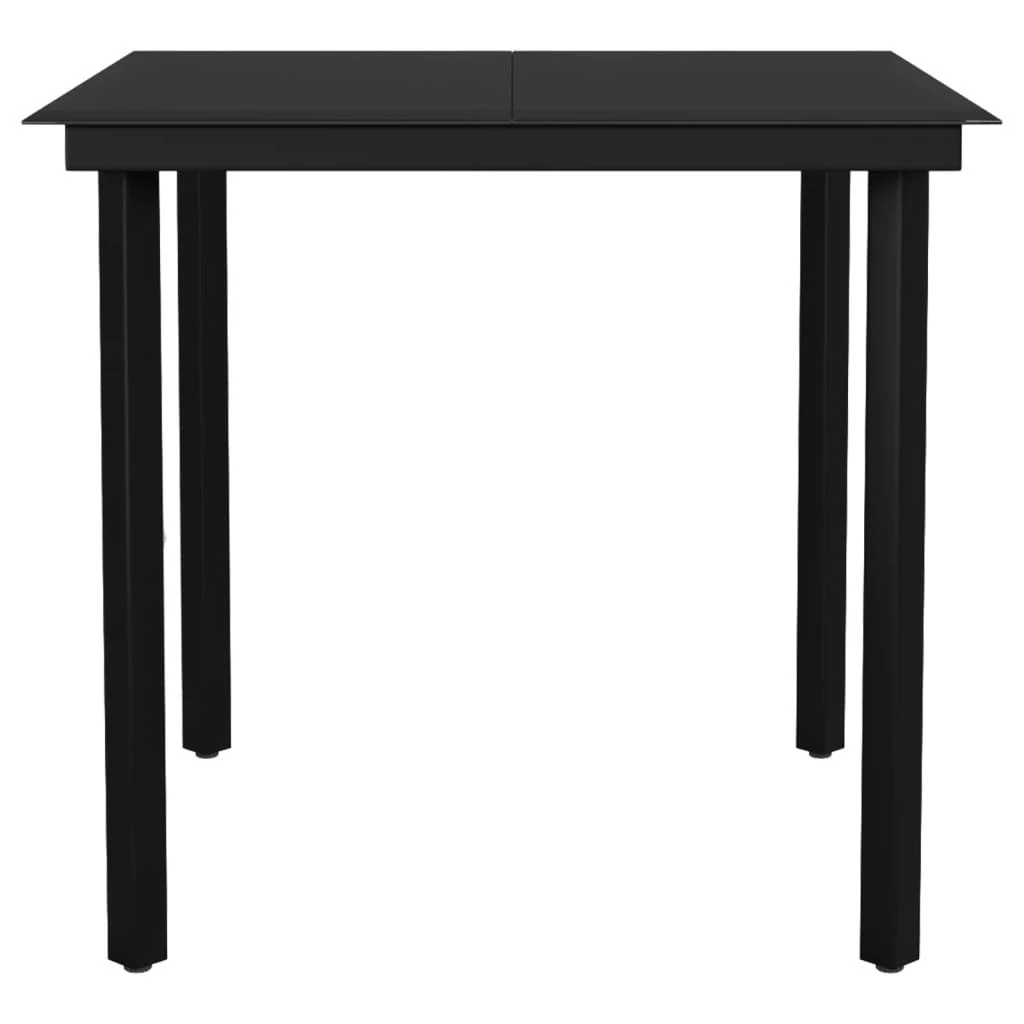 Juego De Comedor Para Jardín 3 Piezas Negro VidaXL 8 Juego De Comedor Para Jardín 3 Piezas Negro VidaXL - Imagen 6