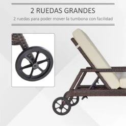 Outsunny Conjunto De 2 Tumbonas De Ratán De Jardín Con Cojines Acolchados Respaldo Ajustable En 5 Posiciones 2 Ruedas Y Tela Extraíble Lavable 67x196x51 Cm Crema 14 Outsunny Conjunto De 2 Tumbonas De Ratán De Jardín Con Cojines Acolchados Respaldo Ajustable En 5 Posiciones 2 Ruedas Y Tela Extraíble Lavable 67x196x51 Cm Crema -OUTSUNNY TIENDA 195fbcfda8f8ad09fc79ddd0415f05763e0a47dd 919b1e8a198a4b9587aae9ac39868068