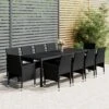 Juego De Comedor De Jardín 11 Piezas Ratán Sintético Negro VidaXL -OUTSUNNY TIENDA 1b87a5fe894e390c7142258ab9d8828e25394c06 87557d4ad2e543a695965ba22233aafd