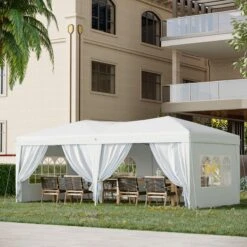Outsunny Carpa Plegable En Acordeon 4 Paneles Laterales 2 Cortinas +Bolsa Transporte 5,91x2,97x2,55 M Blanco 13 Outsunny Carpa Plegable En Acordeon 4 Paneles Laterales 2 Cortinas +Bolsa Transporte 5,91x2,97x2,55 M Blanco -OUTSUNNY TIENDA 1c5fc59d935049a25b609ea04bf996dc6b7c0700 a58f318fbdbe4910bbd0ac58c94efba6