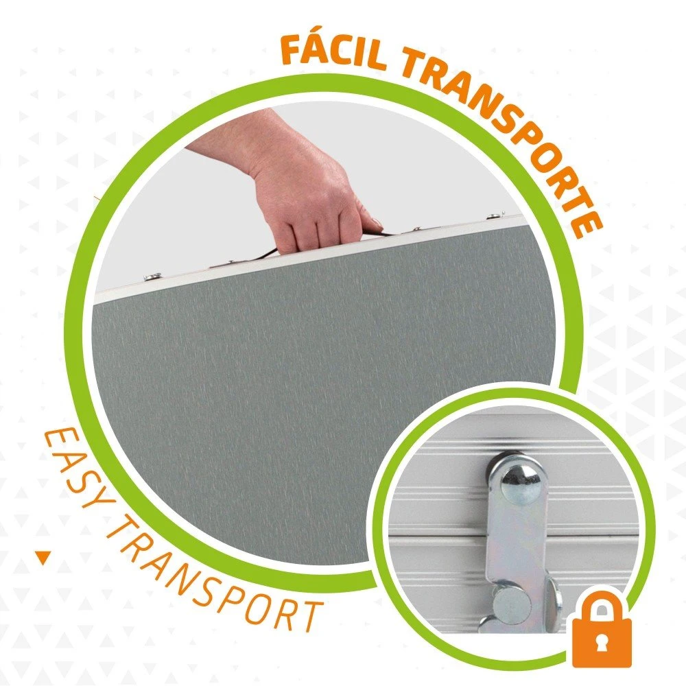 Mesa Plegable Altura Regulable Para Camping Con Malla Aktive 6 Mesa Plegable Altura Regulable Para Camping Con Malla Aktive - Imagen 4