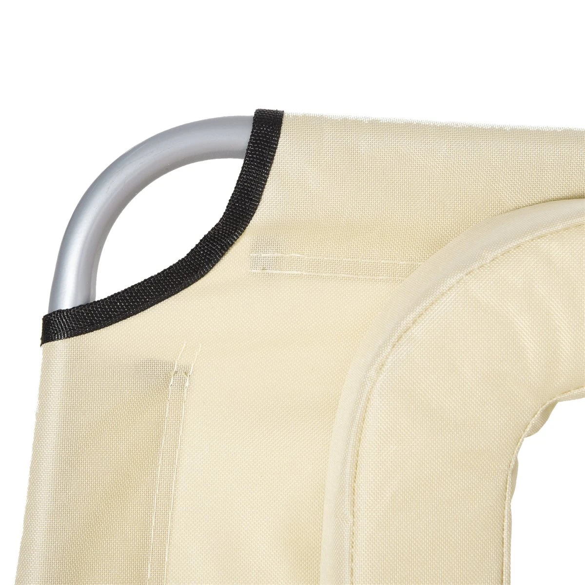 Outsunny Tumbona Reclinable Y Plegable De Jardín Con Orificio De Lectura Reposacabezas Y Respaldo Ajustable En 5 Niveles Para Playa 182x56x24,5 Cm Beige 6 Outsunny Tumbona Reclinable Y Plegable De Jardín Con Orificio De Lectura Reposacabezas Y Respaldo Ajustable En 5 Niveles Para Playa 182x56x24,5 Cm Beige - Imagen 4