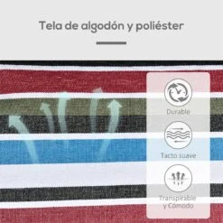 Outsunny Hamaca Doble Portátil De Algodón 285x150 Cm Con Bolsa De Transporte Para Exteriores Patio Jardín Playa Camping Carga 180 Kg Multicolor 14 Outsunny Hamaca Doble Portátil De Algodón 285x150 Cm Con Bolsa De Transporte Para Exteriores Patio Jardín Playa Camping Carga 180 Kg Multicolor -OUTSUNNY TIENDA 1e5d69076c1ffcc9148dde1f083e7cf4a5277952 69920246f2f34becb325ee286d67a299