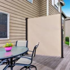 Outsunny Toldo Lateral Retráctil Exterior 350x180cm Pantalla De Privacidad Contra Sol Viento Visión Para Jardín Patio Balcón Tejado Hecho De Aluminio Poliéster Montar Utilizar Fácil Beige -OUTSUNNY TIENDA 1fd75be0fedb89dbccb38adff42d628dd42d5bf7 4fe3b10af9464e9da666d204e8b34cc9