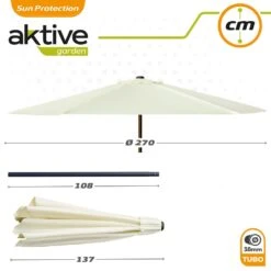 Sombrilla Para Terraza Y Jardín Ø270 Cm C/protección UV50 Aktive 16 Sombrilla Para Terraza Y Jardín Ø270 Cm C/protección UV50 Aktive -OUTSUNNY TIENDA 204959137fd1d405f2fd1c4bc9278f1d42eacdb7 8742bc0bc5d046b4b79121629144dc58