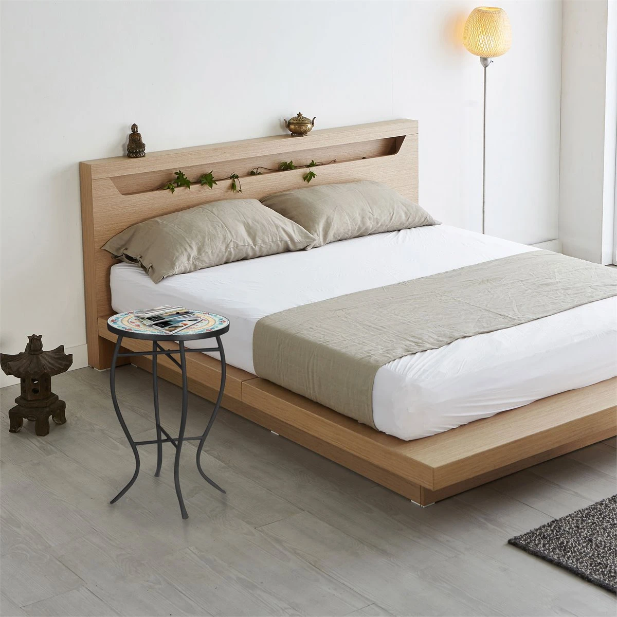 Outsunny Mesa De Jardín Redonda Mesa Auxiliar De Mosaico Con Patas De Metal Para Patio Terraza Exterior Balcón 35,5x35,5x53,5 Cm Turquesa 6 Outsunny Mesa De Jardín Redonda Mesa Auxiliar De Mosaico Con Patas De Metal Para Patio Terraza Exterior Balcón 35,5x35,5x53,5 Cm Turquesa - Imagen 4