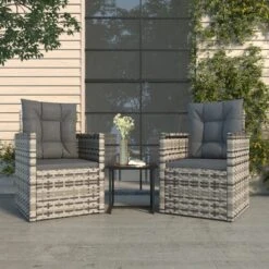 Muebles De Jardín Con Cojines 3 Piezas Ratán Sintético Gris VidaXL -OUTSUNNY TIENDA 224c7e7cd8c6c1999c19d8e3553f6ab98a0bc2ac 94cdbd8ab37643e1a6e523ea2009e537