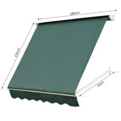 Outsunny Toldo De Ventana Toldo Manual De Aluminio Retráctil Para Exterior Toldo De Balcón Ángulo Ajustable Impermeable Tela De Poliéster 180x70cm Verde 16 Outsunny Toldo De Ventana Toldo Manual De Aluminio Retráctil Para Exterior Toldo De Balcón Ángulo Ajustable Impermeable Tela De Poliéster 180x70cm Verde -OUTSUNNY TIENDA 226d8b54cfa2986c3a2362b3b4932cc4dbc82b17 9bed9893dad2447198a18eda2d9c7086