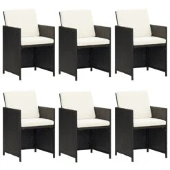 Juego Comedor Jardín 7 Pzas Con Cojines Ratán Sintético Negro VidaXL 11 Juego Comedor Jardín 7 Pzas Con Cojines Ratán Sintético Negro VidaXL -OUTSUNNY TIENDA 2282df1bfac7a32939aac2d5dc52316aaa068d14 2f287dcaee8f4abfb187c7a7b52131e6