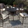 Mesa De Jardín De Metal Marrón Oscuro/beige ⌀ 105 Cm MANFRIA -OUTSUNNY TIENDA 249de0f14e5bdbde68e8afc0c32b02da0b1a371f 3a7ed62e08f941ca98ad2e11ebb6841f