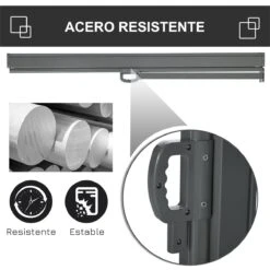 Outsunny Toldo Lateral Retráctil 300x160 Cm Pantalla Enrollable Mampara De Privacidad Y Protección Solar Para Jardín Balcón Terraza Gris 15 Outsunny Toldo Lateral Retráctil 300x160 Cm Pantalla Enrollable Mampara De Privacidad Y Protección Solar Para Jardín Balcón Terraza Gris -OUTSUNNY TIENDA 24c8b7c31a33d3b214b835153c245332e6e48e40 c49c8b552cbb4838af598aee9b26b0ce