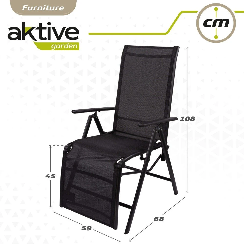 Tumbona Plegable Aluminio De Jardín Aktive 8 Tumbona Plegable Aluminio De Jardín Aktive - Imagen 6