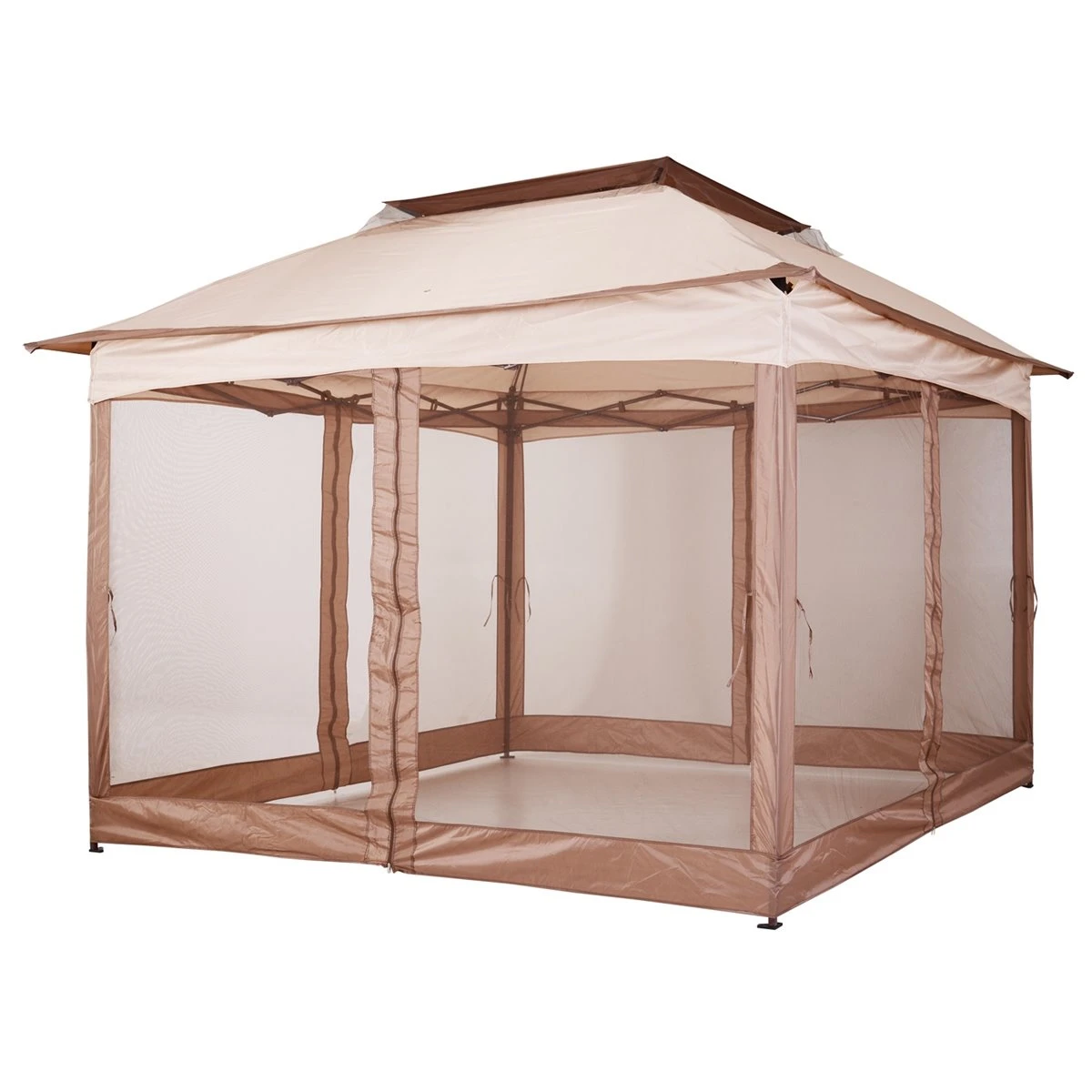 Outsunny Carpa Plegable 3.25x3.25m Gazebo Pabellón Cenador Jardín Doble Techo Mosquitera Bolsa Transporte Marco Acero Tela Poliéster Resistente De Agua 8 Outsunny Carpa Plegable 3.25x3.25m Gazebo Pabellón Cenador Jardín Doble Techo Mosquitera Bolsa Transporte Marco Acero Tela Poliéster Resistente De Agua - Imagen 6