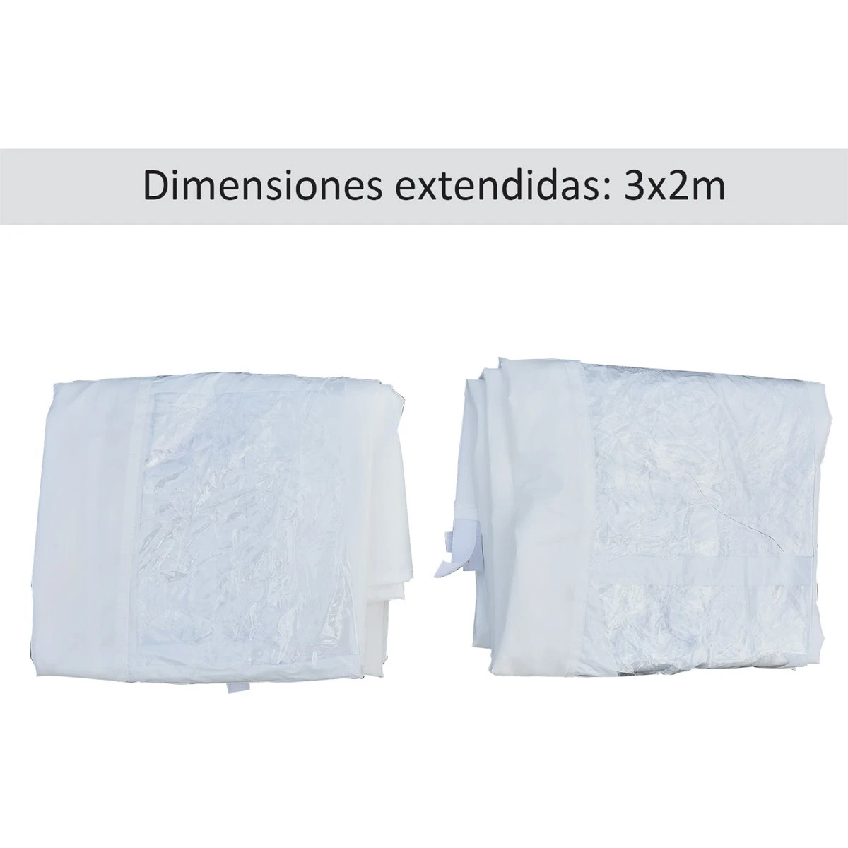 Outsunny 2 Paredes Parte Laterales Para Carpa 3x2 Lado Parasol De Gazebo Tela Oxford Con Ventana Medidas Apto Para 3x3 3x6 Blanco 6 Outsunny 2 Paredes Parte Laterales Para Carpa 3x2 Lado Parasol De Gazebo Tela Oxford Con Ventana Medidas Apto Para 3x3 3x6 Blanco - Imagen 4