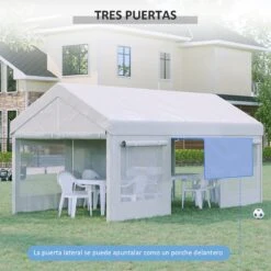 Outsunny Carpa De Jardín 6x3 M Carpa Para Fiestas Cenador De Exterior Con 3 Puertas Extraíbles Ventanas De Malla Enrollables Para Terraza Bodas Eventos Blanco 15 Outsunny Carpa De Jardín 6x3 M Carpa Para Fiestas Cenador De Exterior Con 3 Puertas Extraíbles Ventanas De Malla Enrollables Para Terraza Bodas Eventos Blanco -OUTSUNNY TIENDA 2a56ccc6a644619eb78d88e56209d2b0066183ba 516d0888ee1b472899176129bb834b56